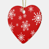Sneeuwvlokken Keramisch Ornament (Links)