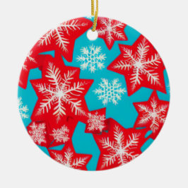 Sneeuwvlokken Keramisch Ornament