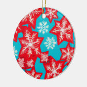 Sneeuwvlokken Keramisch Ornament (Links)