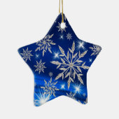 Sneeuwvlokken Keramisch Ornament (Rechts)