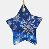 Sneeuwvlokken Keramisch Ornament (Links)