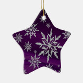 Sneeuwvlokken Keramisch Ornament (Rechts)