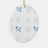 Sneeuwvlokken Keramisch Ornament (Rechts)
