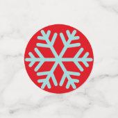 Sneeuwvlokken Kerst Rode Confetti (Kleine voorkant)