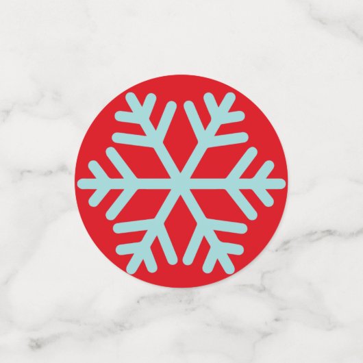 Sneeuwvlokken Kerst Rode Confetti (Kleine voorkant)