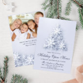 Sneeuwvlokken Kerstboom Vakantie Open Huis Kaart