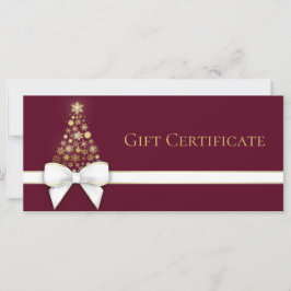 Sneeuwvlokken kerstboomblauw Violet Red Gift Card