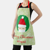 Sneeuwvlokken Kerstman Kerstmis Schort (Insitu)