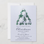 Sneeuwvlokken Kerstmis Corporate Holiday Party Kaart (Voorkant)