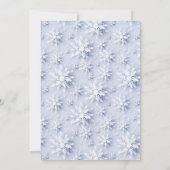 Sneeuwvlokken Kerstmis Corporate Holiday Party Kaart (Achterkant)