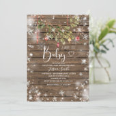 Sneeuwvlokken Kerstmis Ornament Vakantie Party Kaart (Staand voorkant)