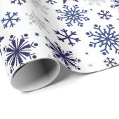 Sneeuwvlokken kerstpapier cadeaupapier (Rol Hoek)