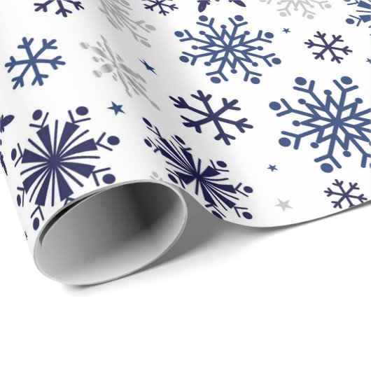 Sneeuwvlokken kerstpapier cadeaupapier (Rol Hoek)