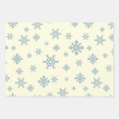 Sneeuwvlokken kerstset van 3 inpakpapier vel (Voorkant 2)