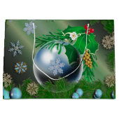  sneeuwvlokken kerstversieringen large cadeautasje (Voorkant)