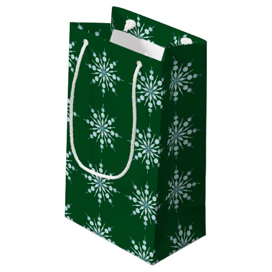 Sneeuwvlokken Klein Cadeauzakje (Achterkant Gekanteld)