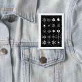 Sneeuwvlokken knop button (Insitu)