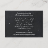 sneeuwvlokken krijtbord winter wenskaarten informatiekaartje (Achterkant)