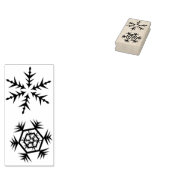 sneeuwvlokken kunst stempel (Gestempeld)