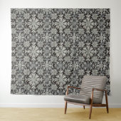 Sneeuwvlokken kunst wandkleed (In Situ (horizontaal))