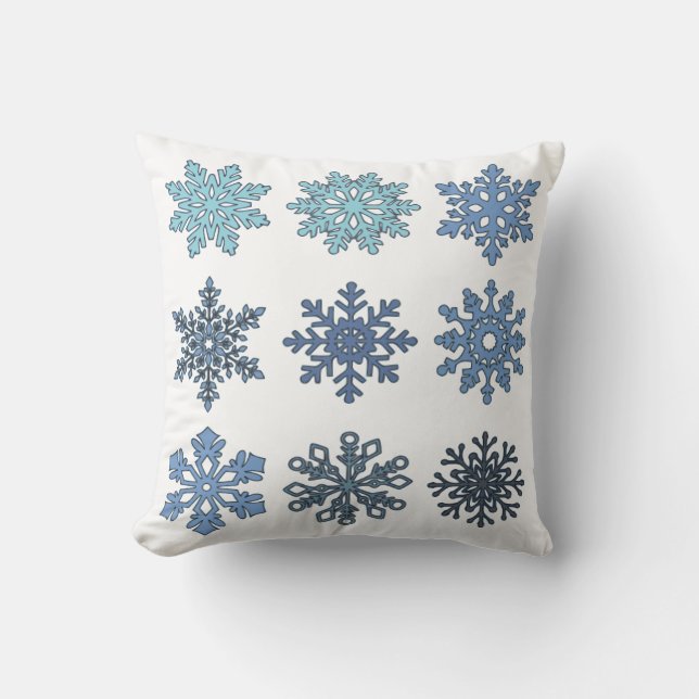 Sneeuwvlokken Kussen (Voorkant)