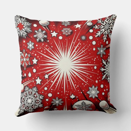 Sneeuwvlokken Kussen (Achterkant)