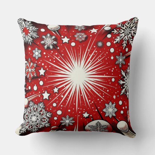 Sneeuwvlokken Kussen (Voorkant)