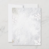 Sneeuwvlokken Lantaarn String Licht repetitie dine Kaart (Achterkant)