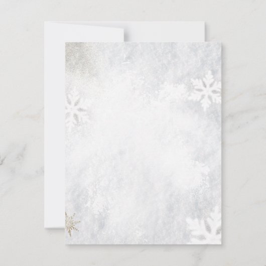 Sneeuwvlokken Lantaarn String Licht repetitie dine Kaart (Achterkant)