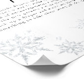 Sneeuwvlokken Late Night Luiers Sign Poster (Hoek)