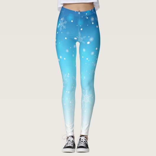 sneeuwvlokken leggings (Voorkant)