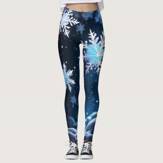 Sneeuwvlokken Leggings (Voorkant)
