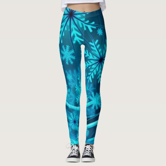 Sneeuwvlokken Leggings (Voorkant)