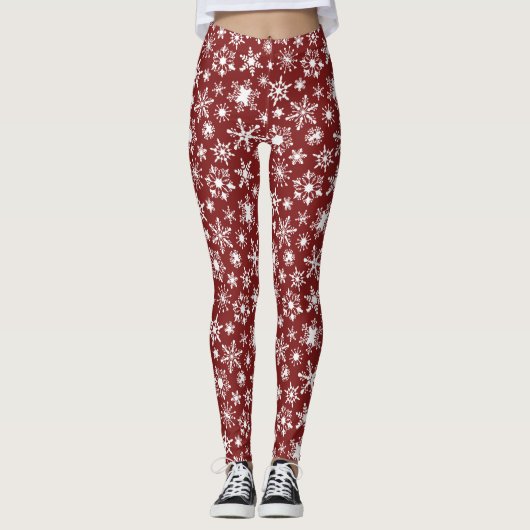 Sneeuwvlokken Leggings (Voorkant)