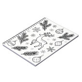 Sneeuwvlokken Lijnkunst Notitieboek (Linkerzijde)