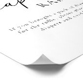 Sneeuwvlokken Luier Raffle Sign Poster (Hoek)