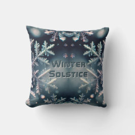 Sneeuwvlokken / Maan / Winterzonnewende Kussen