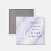 Sneeuwvlokken Magneet (Voorkant / Achterkant)