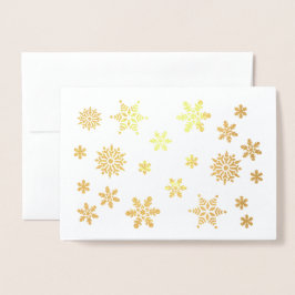 Sneeuwvlokken maken het sneeuwen Foto, Jouw naam Folie Kaarten