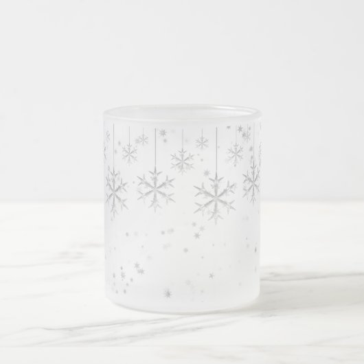 Sneeuwvlokken Matglas Koffiemok (Center)