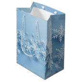 Sneeuwvlokken Medium Cadeauzakje (Voorkant Gekanteld)