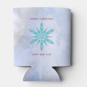 Sneeuwvlokken met diamanten blikjeskoeler (Achterkant)