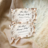 Sneeuwvlokken met parels Hoe groot is haar buik Informatiekaartje