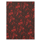 Sneeuwvlokken met rode achtergrondtablet tafelkleed (Voorkant)