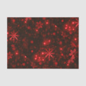 Sneeuwvlokken met rood achtergrondweefselpapier tissuepapier (Voorkant)