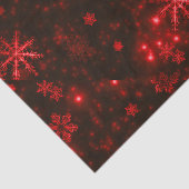 Sneeuwvlokken met rood achtergrondweefselpapier tissuepapier (Detail)