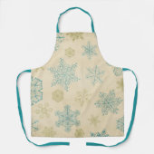 sneeuwvlokken met wintersneeuwvlokken schort (Voorkant)