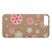 Sneeuwvlokken Modern Case-Mate iPhone Case (Achterkant (Horizontaal))