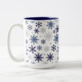 Sneeuwvlokken Mok met tweetone koffie (Links)