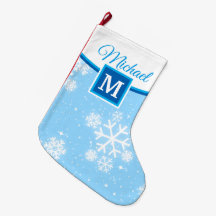 Sneeuwvlokken / Monogram / Jouw naam & kleur